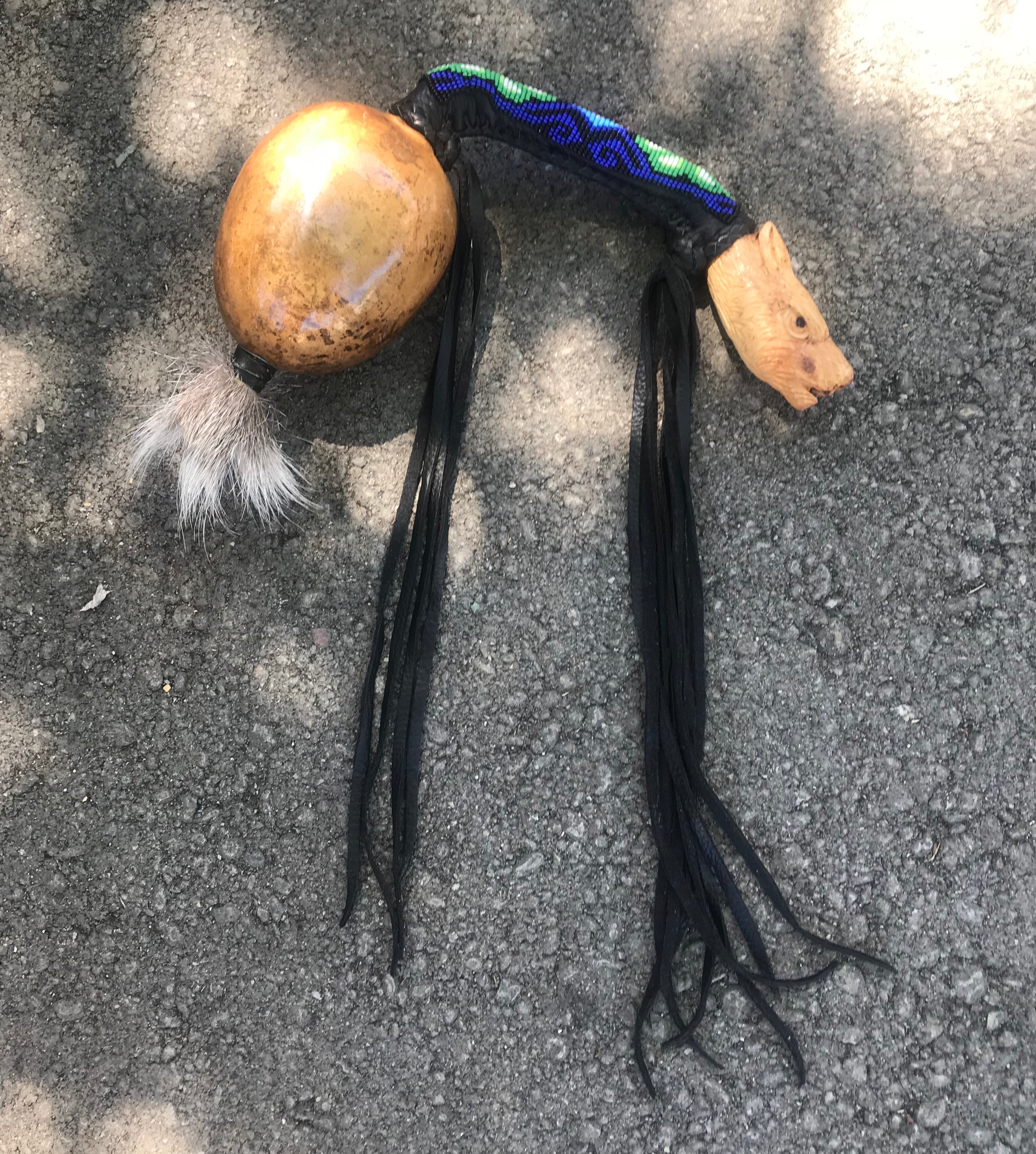 Aztec Dance Rattle 4 – Tochtli Cultural Wear