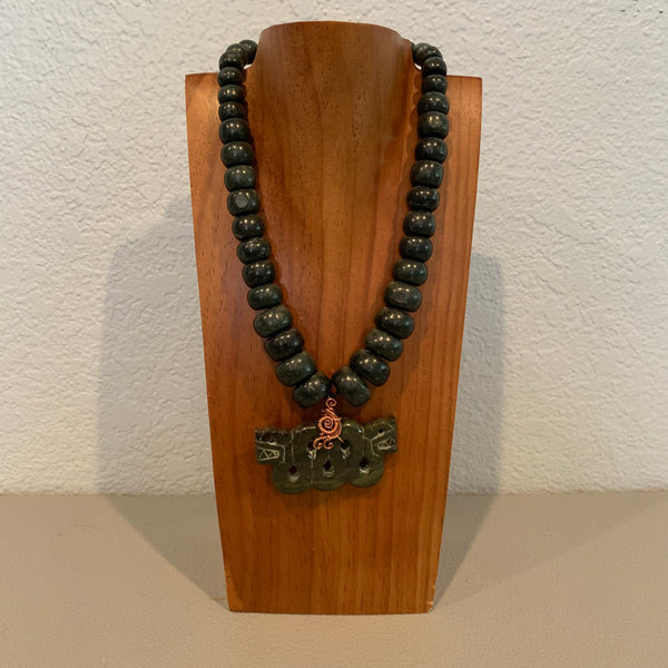 Necklace - Guatamala Jade Quetzalcoatl 42