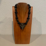 Necklace - Obsidian Skull