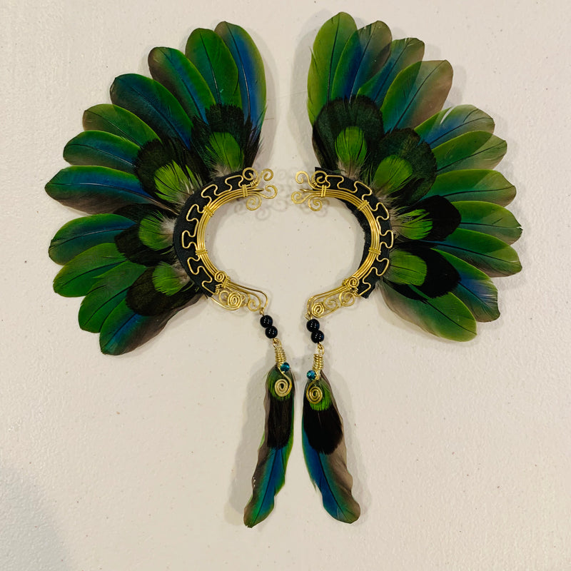 Feather wing cuff Earrings 874