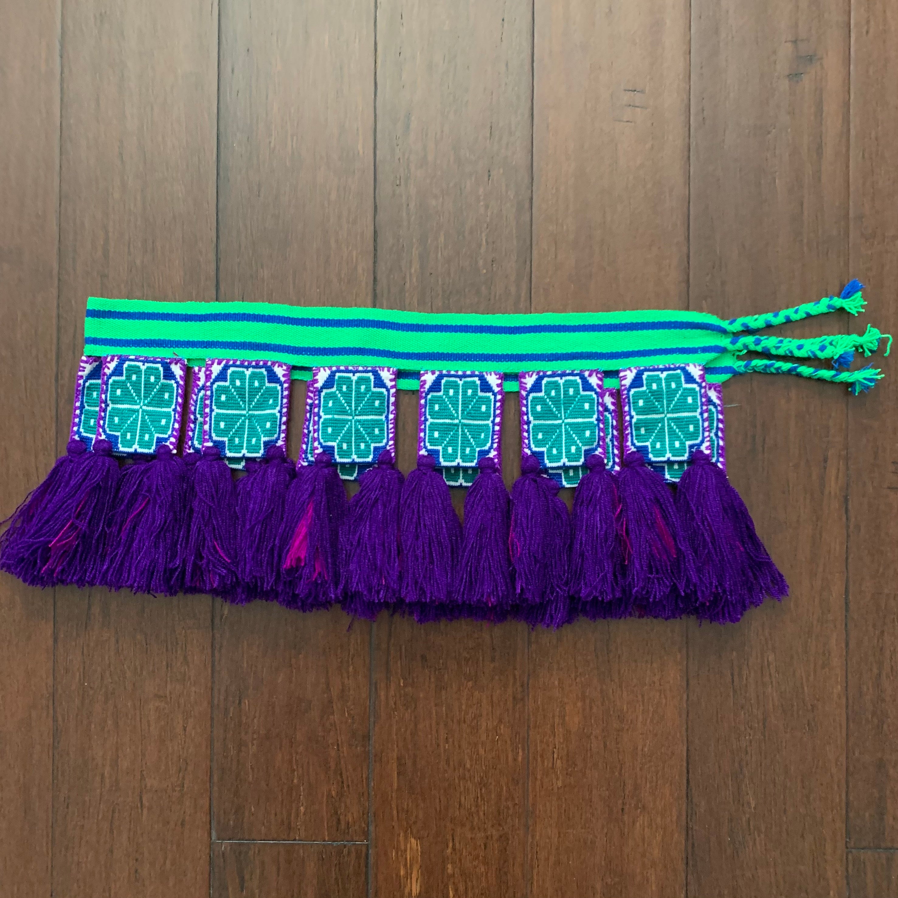 Belt - Huichol peyote belt|faja 3