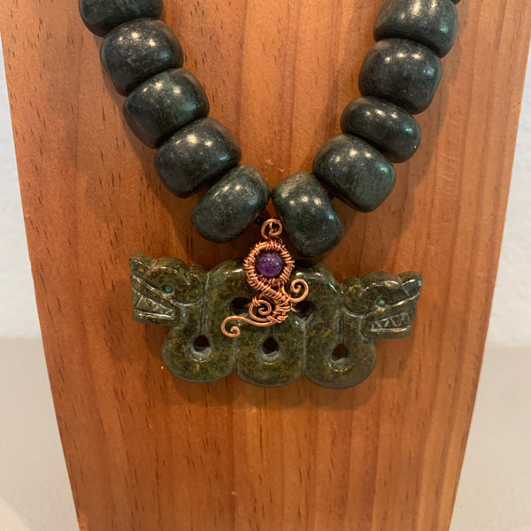 Necklace - Guatamala Jade Quetzalcoatl 25
