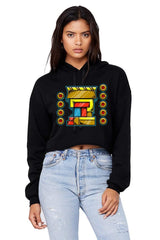 Crop Top Hoodie - Mexica New Year 9 Calli