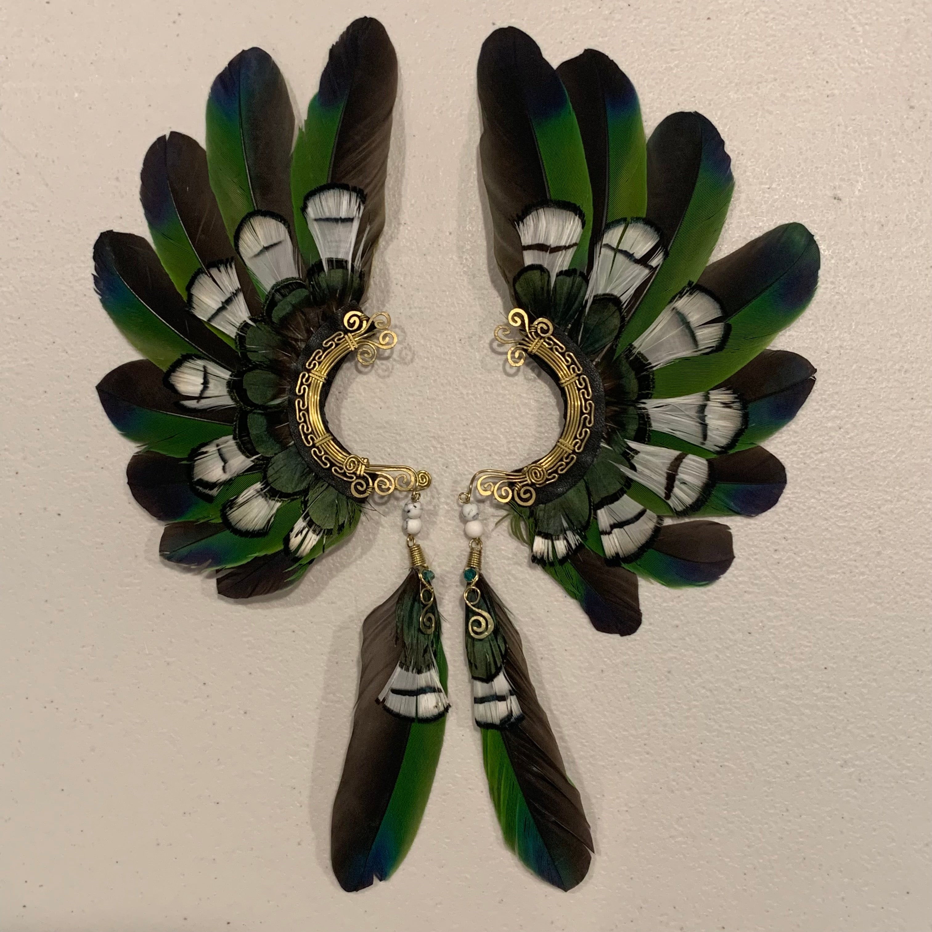 Feather wing Earrings 482