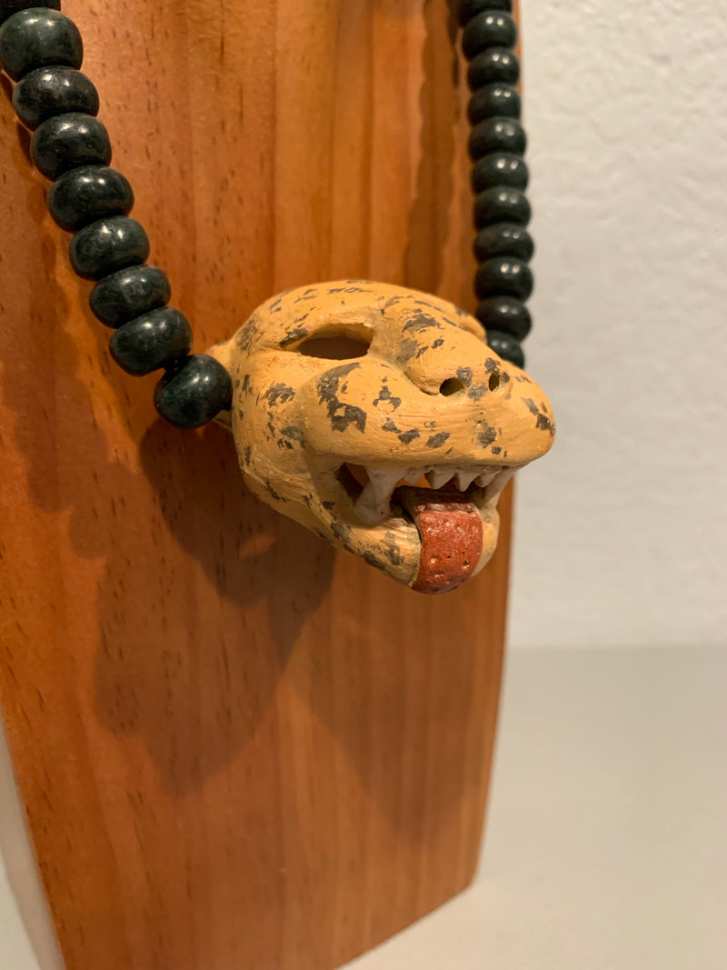 Necklace - Guatamala Jade and Jaguar pendent 4