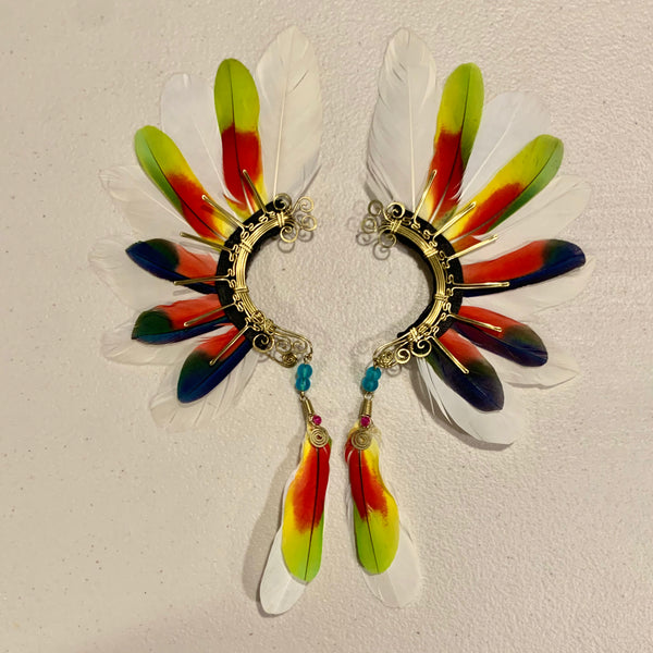 Feather wing cuff Earrings 748