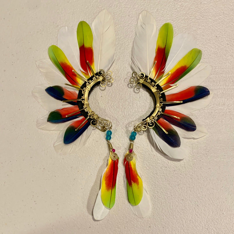 Feather wing cuff Earrings 748