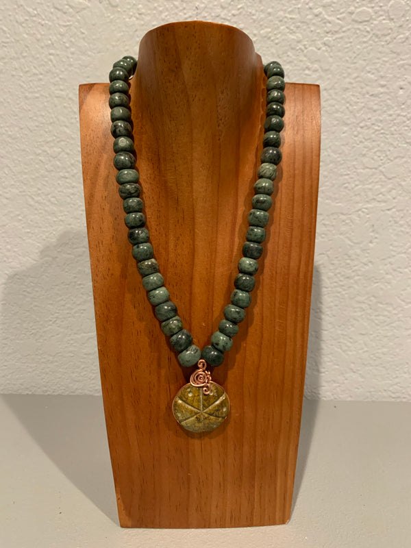 Necklace - Guatamala Jade Peyote 9