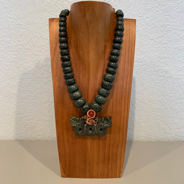 Necklace - Guatamala Jade Quetzalcoatl 30