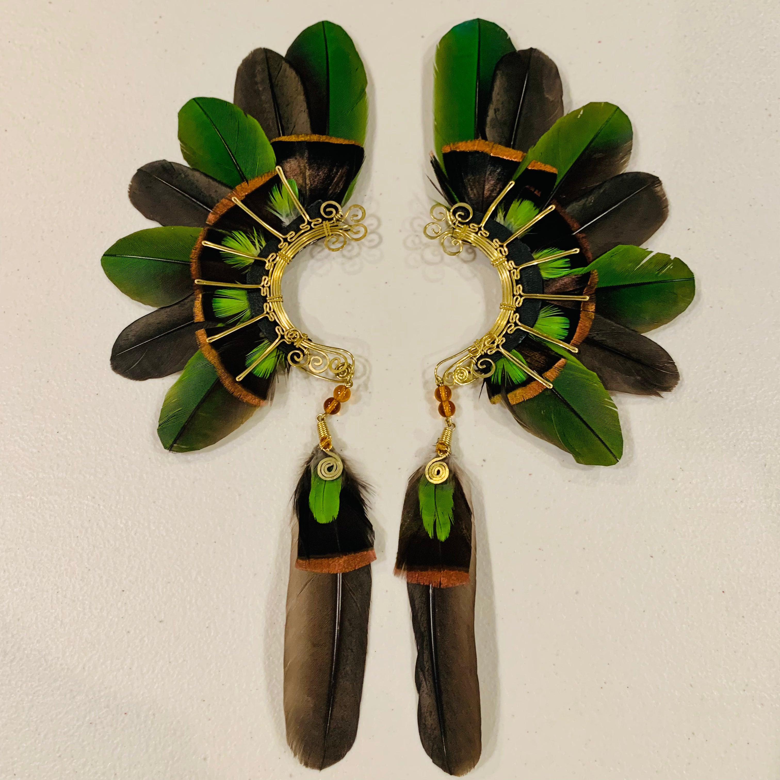 Feather wing cuff Earrings 818