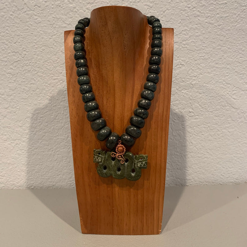 Necklace - Guatamala Jade Quetzalcoatl 46