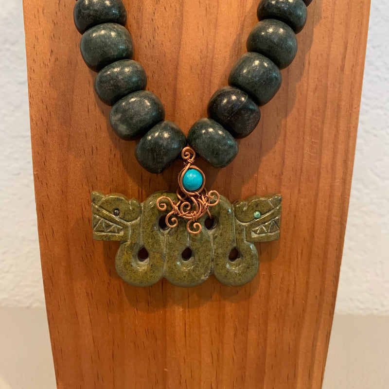 Necklace - Guatamala Jade Quetzalcoatl 28