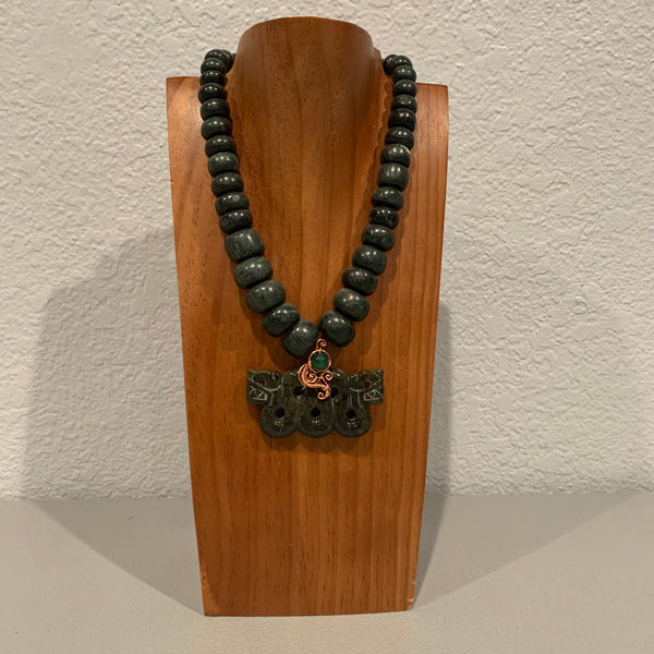 Necklace - Guatamala Jade Quetzalcoatl 14
