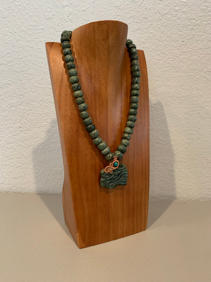 Necklace - Guatamala Jade Quetzalcoatl 3