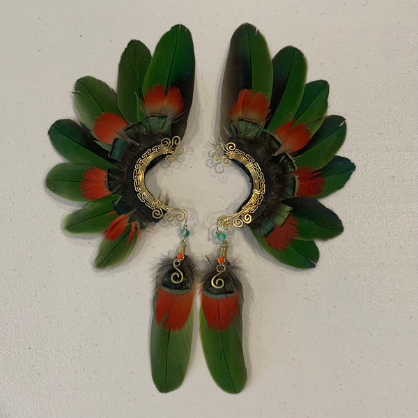 Feather wing Earrings 592