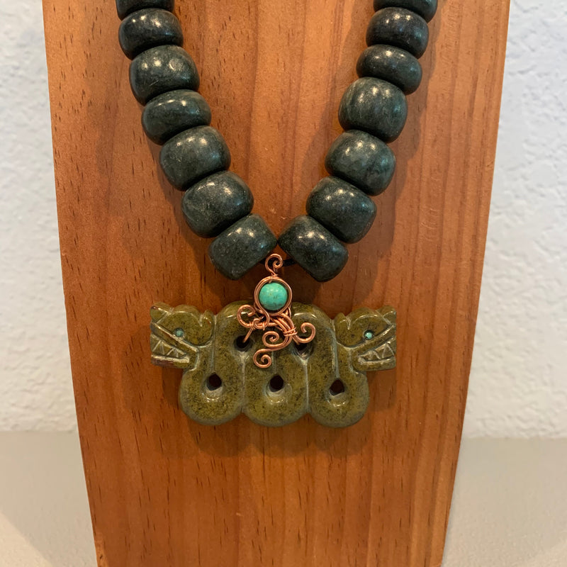 Necklace - Guatamala Jade Quetzalcoatl 27