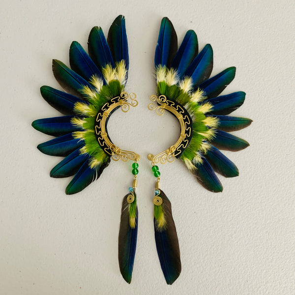 Feather wing cuff Earrings 779