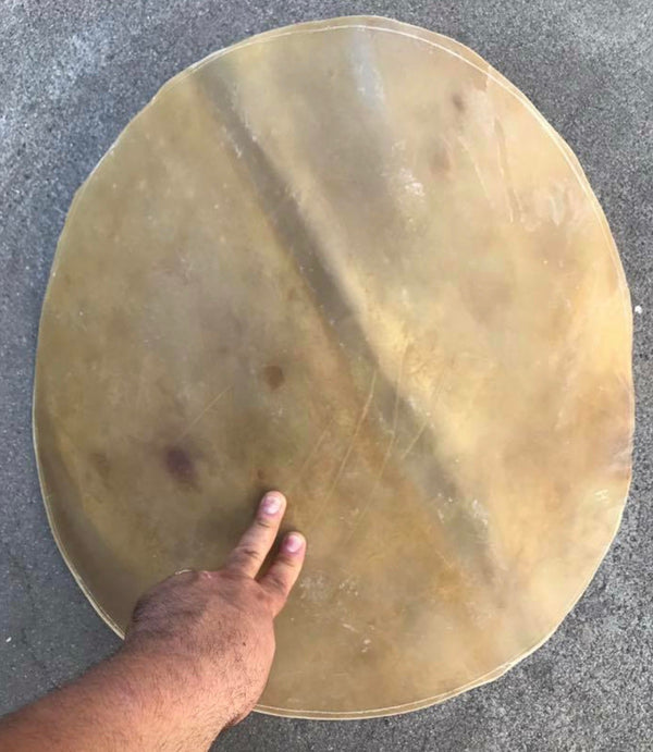 Drumskin, raw hide 20”