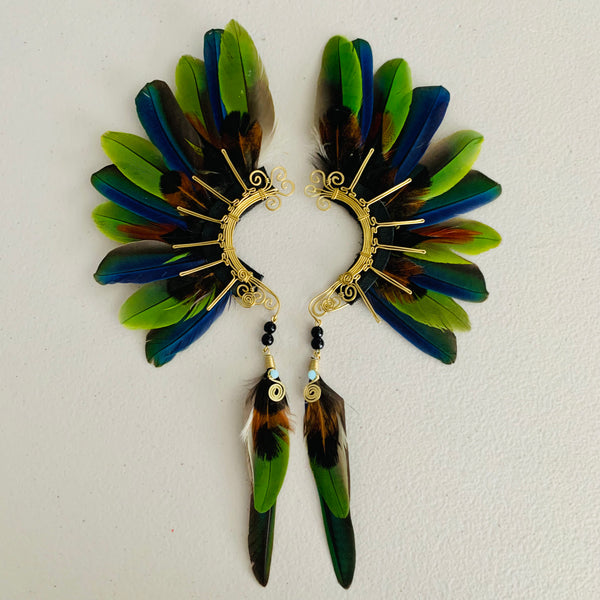 Feather wing cuff Earrings 777