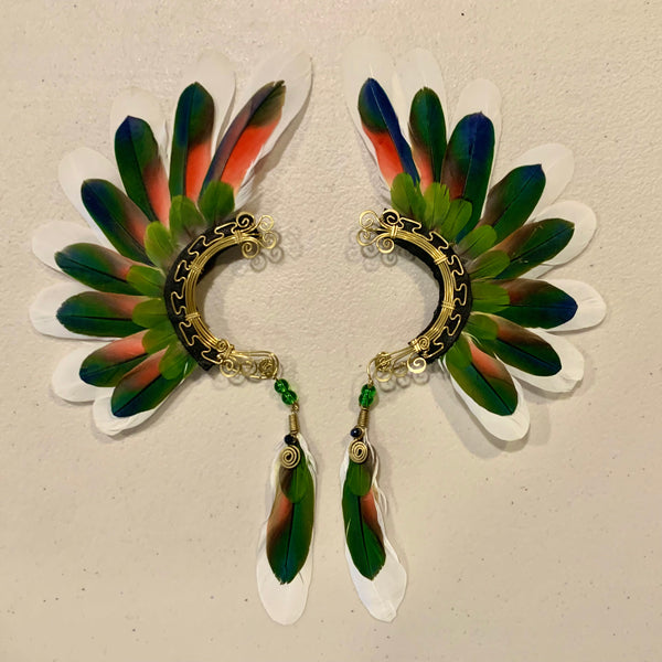 Feather wing cuff Earrings 706