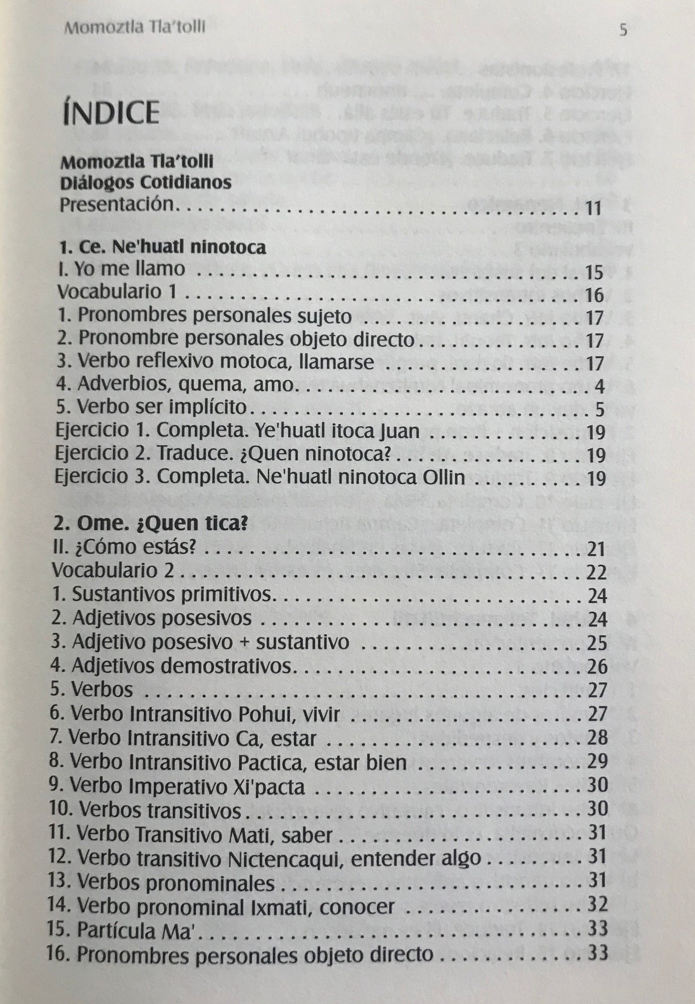 Book and CDs - Nahuatl Language Momoztla Tlatolli