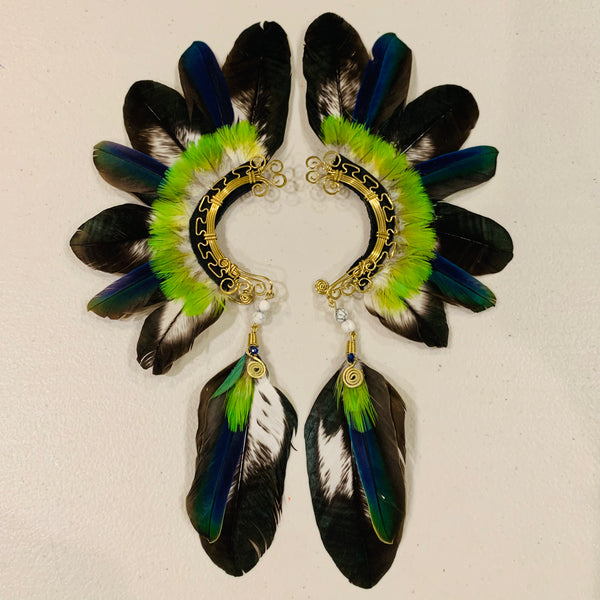 Feather wing cuff Earrings 815