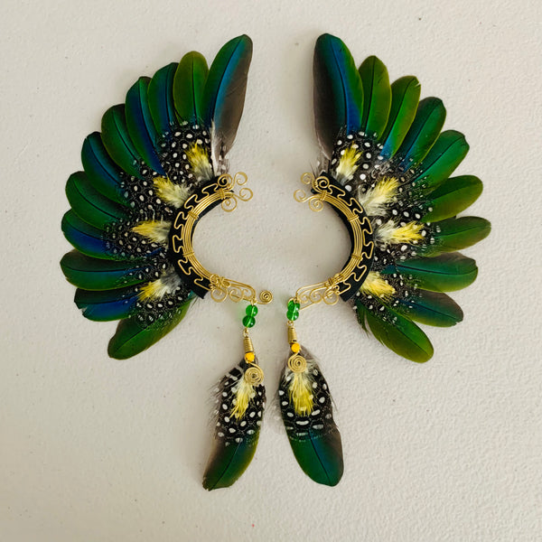 Feather wing cuff Earrings 787