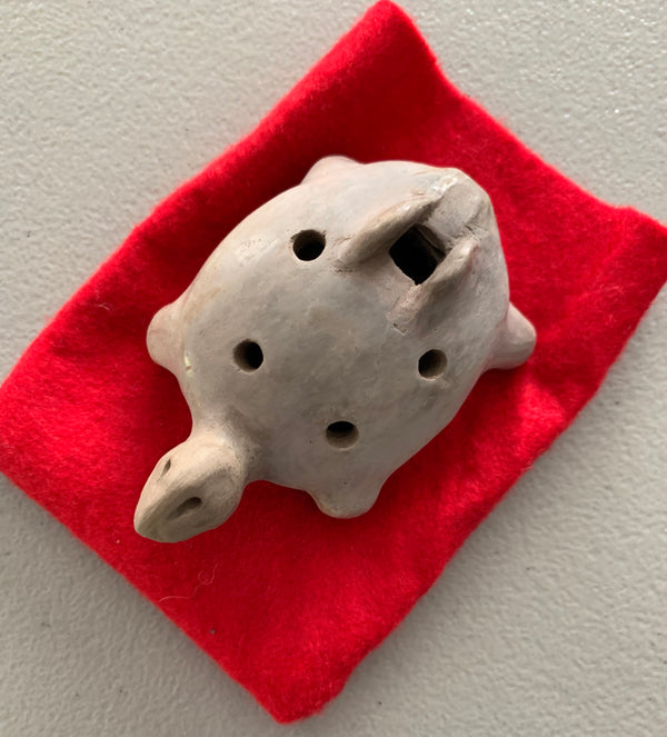 Clay Ocarine 8 - Aztec Pre-Colombian replica