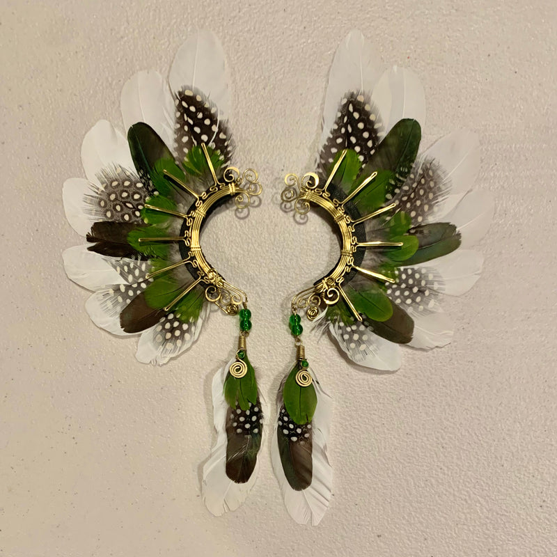 Feather wing cuff Earrings 755