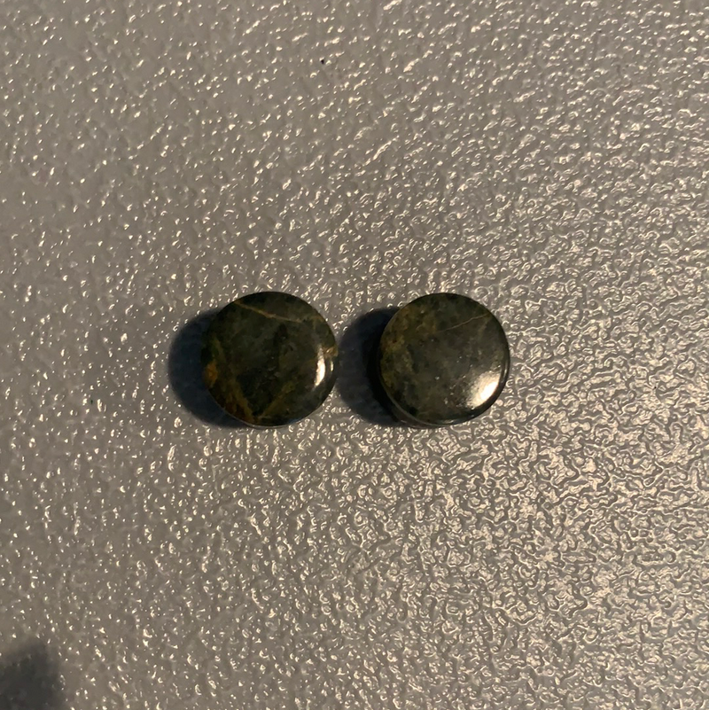 Earrings Jade plugs 19/32”
