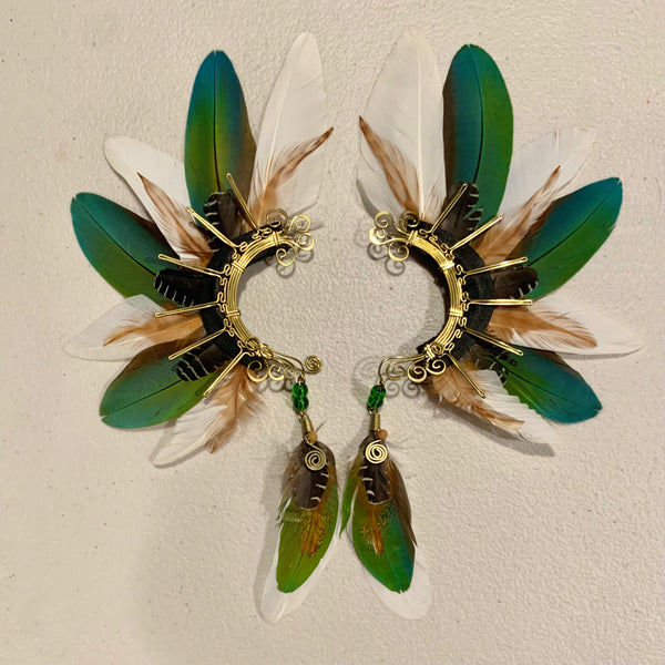 Feather wing cuff Earrings 749