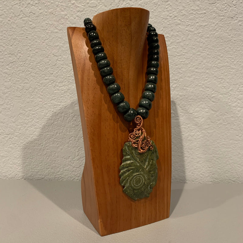 Necklace - Guatamala Jade Mayan Warrior