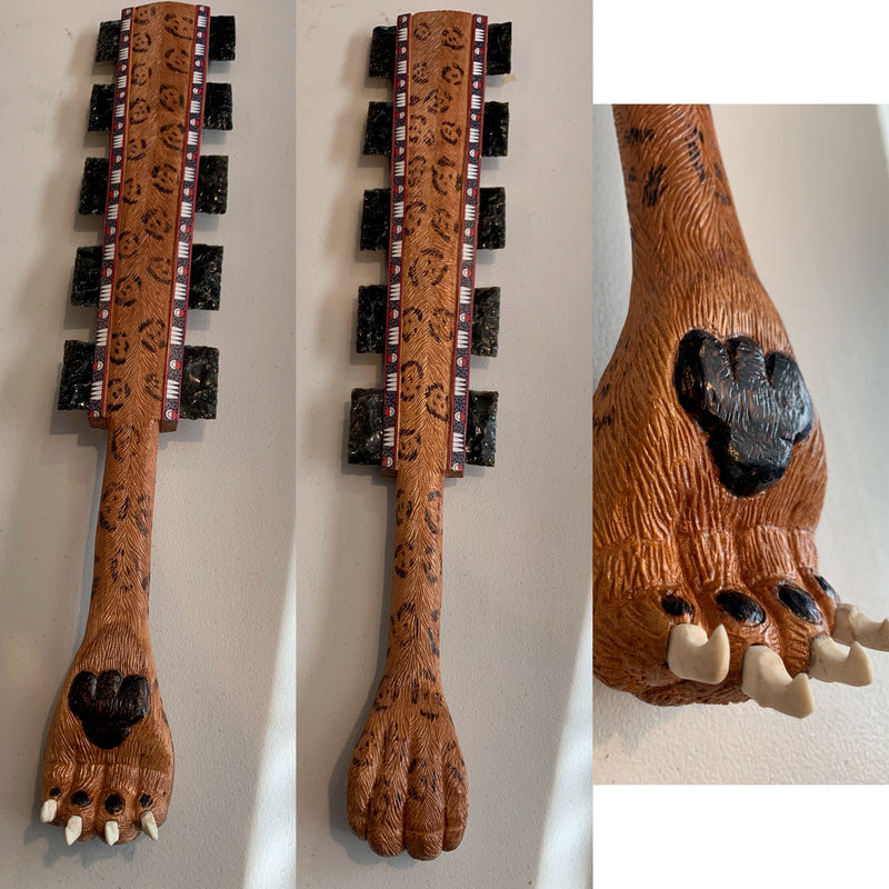 Macuahuitl (Aztec Club) 27” Jaguar Paw