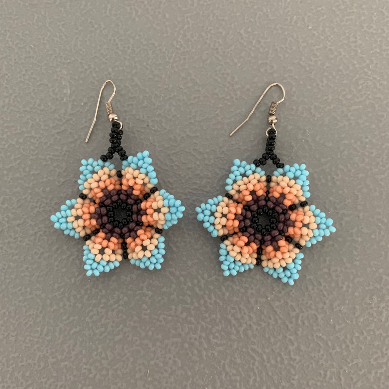 Beaded flower Earrings 4