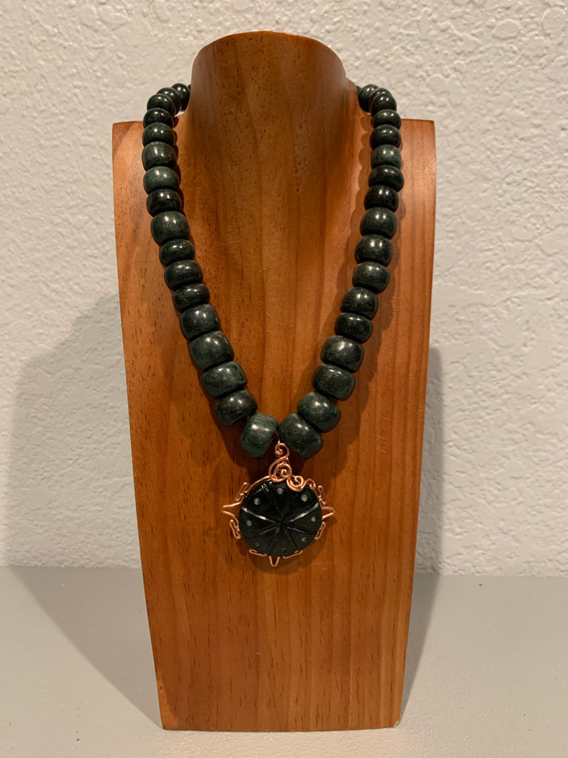 Necklace - Guatamala Jade Peyote 6