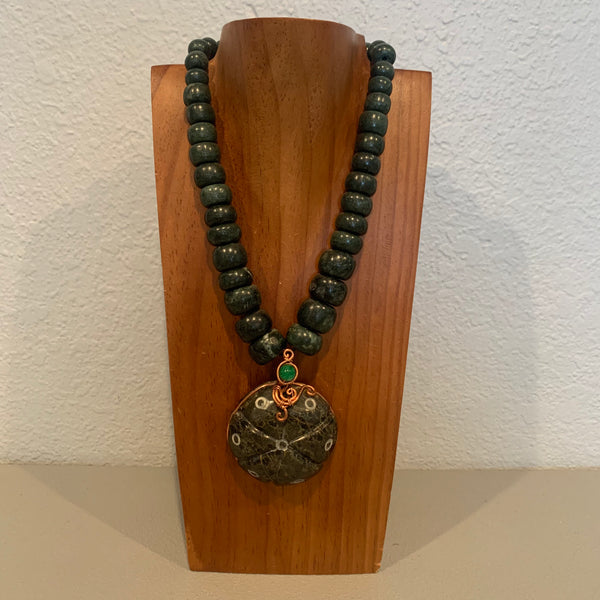 Necklace - Guatamala Jade Peyote 5