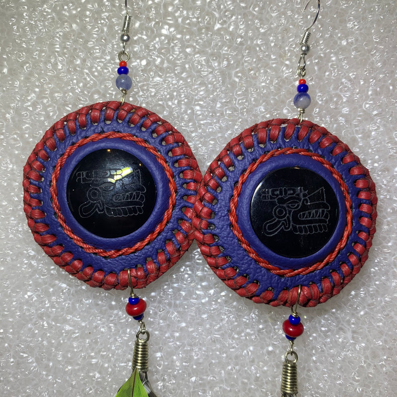 Leather n Feather Earrings 99