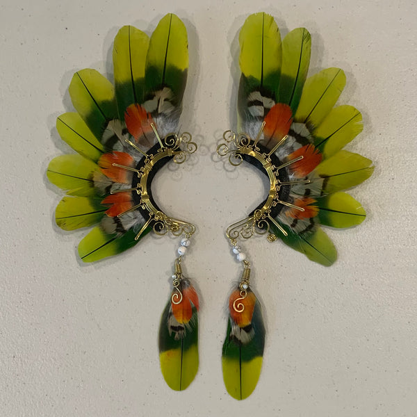 Feather wing Earrings 606