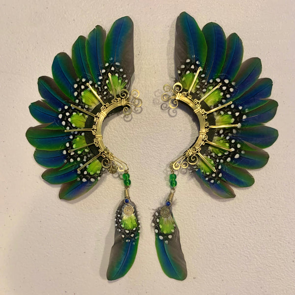 Feather wing cuff Earrings 758