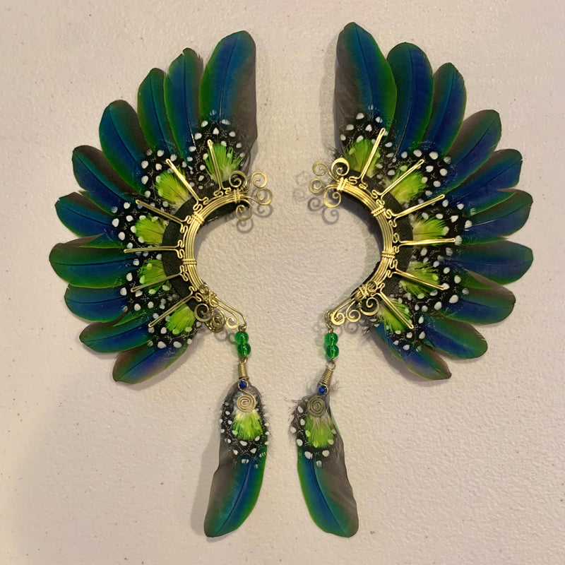 Feather wing cuff Earrings 758