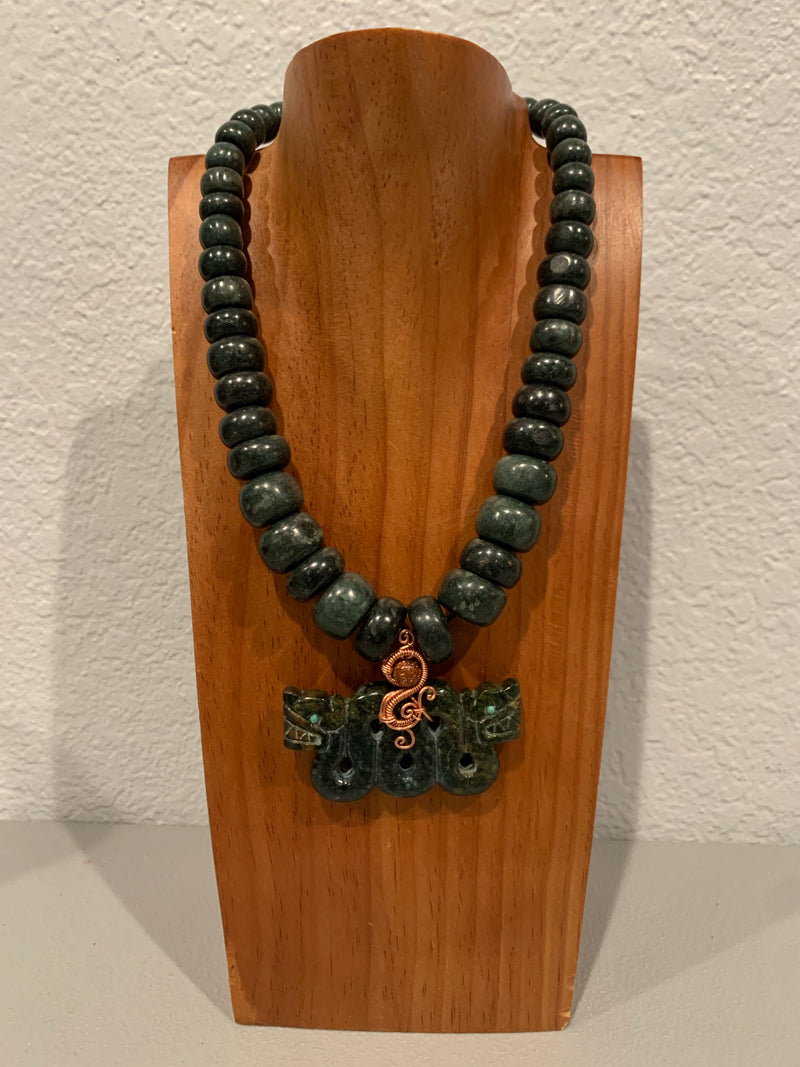 Necklace - Guatamala Jade Quetzalcoatl 22