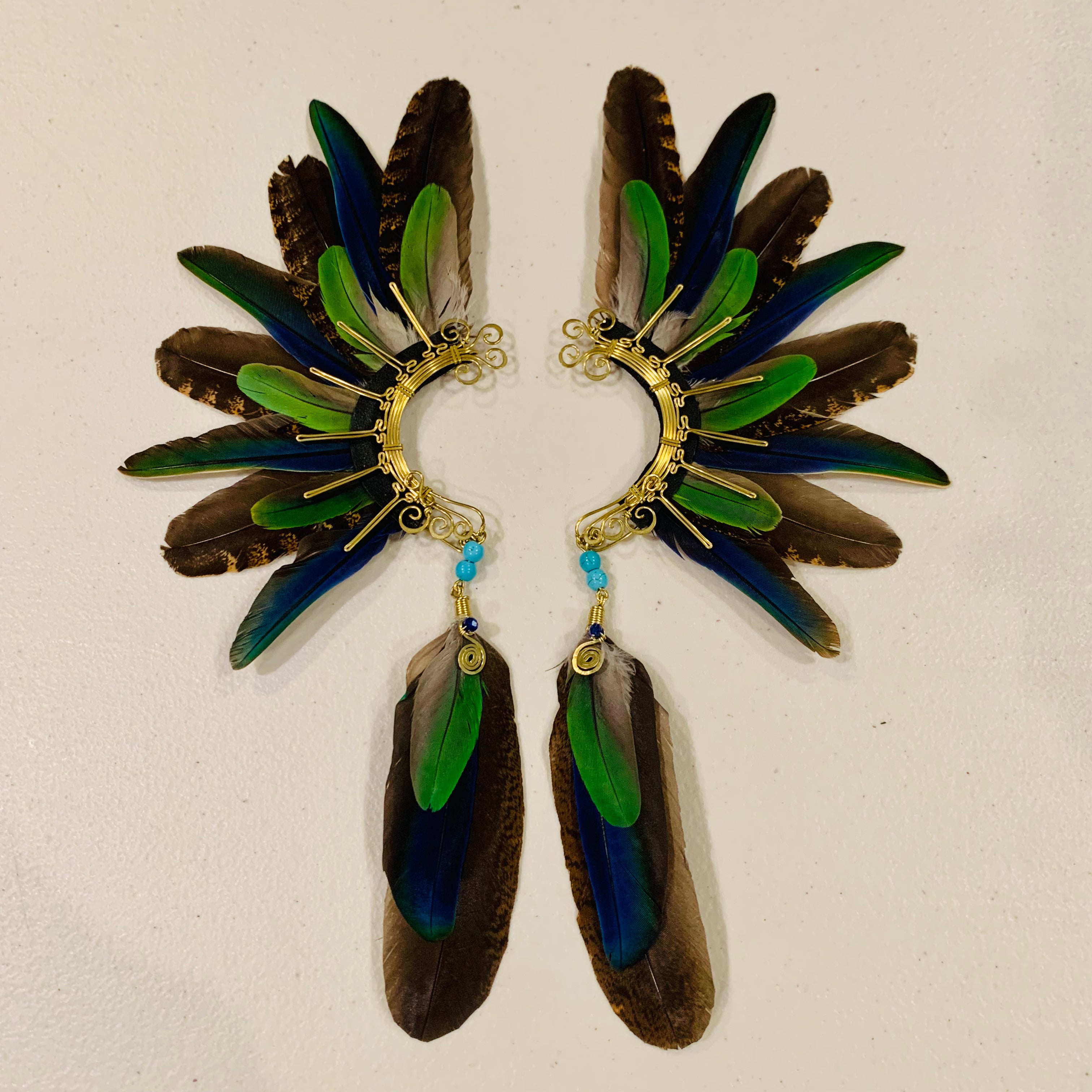 Feather wing cuff Earrings 797