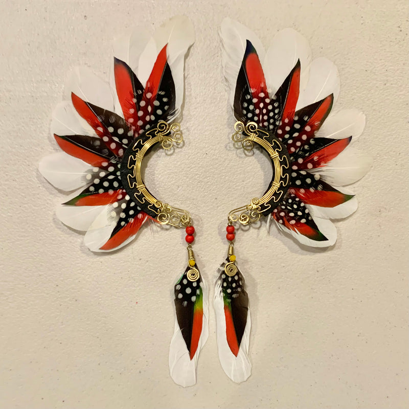 Feather wing cuff Earrings 717