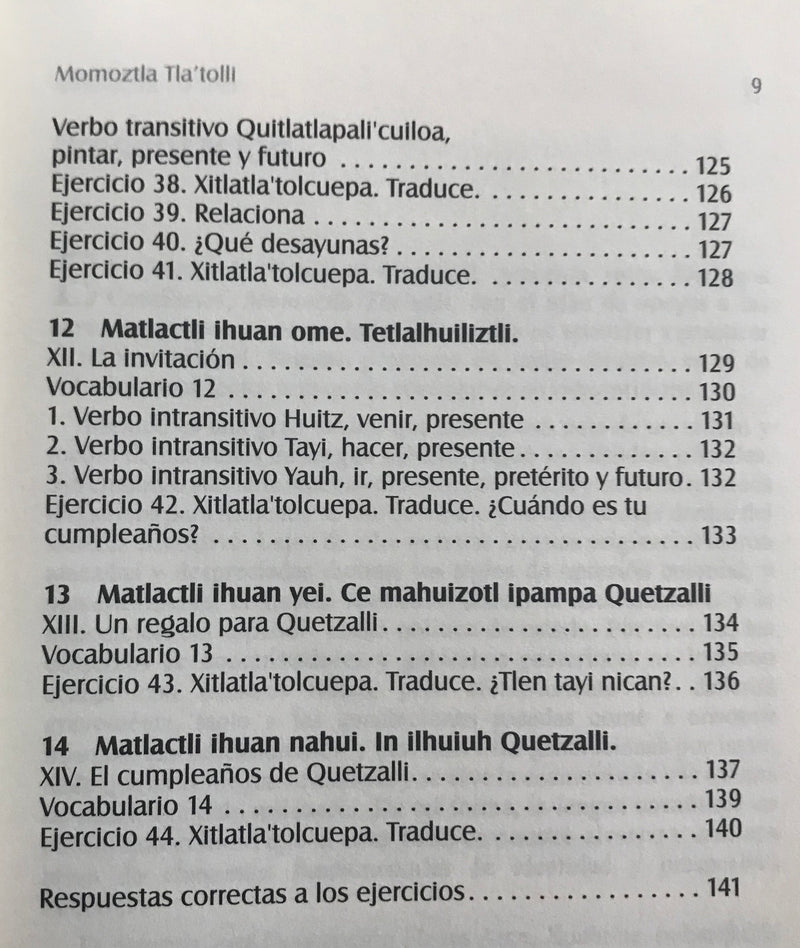 Book and CDs - Nahuatl Language Momoztla Tlatolli