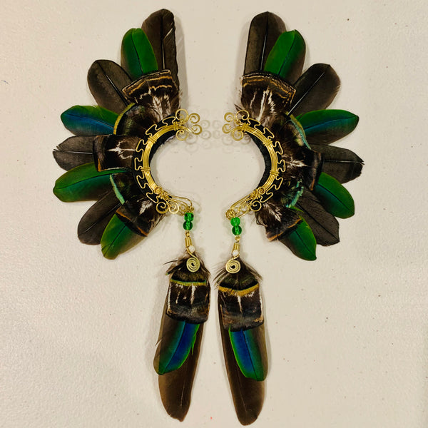 Feather wing cuff Earrings 814