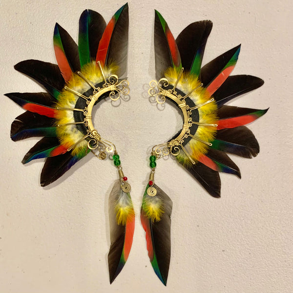 Feather wing cuff Earrings 745