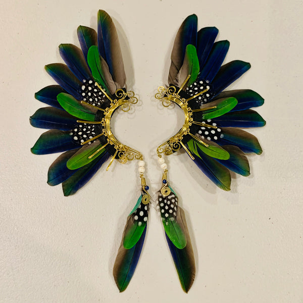 Feather wing cuff Earrings 800