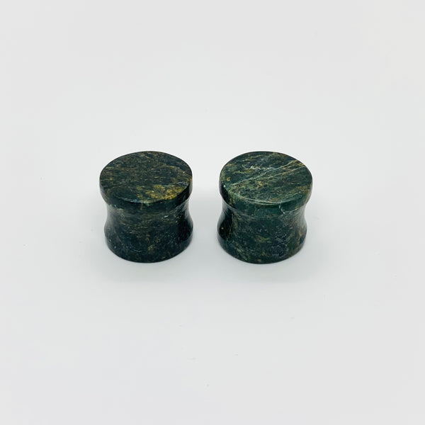 Earrings Jade plugs 3/4”