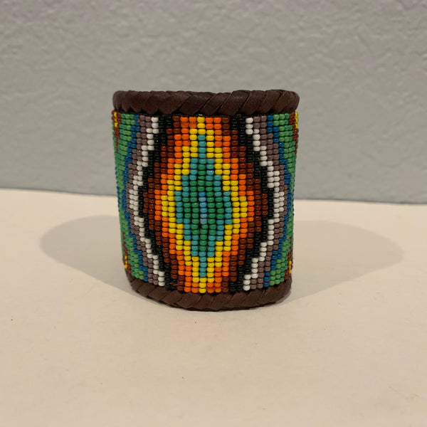 Beaded n leather bracelet 20