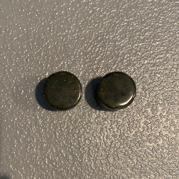 Earrings Jade plugs 5/8”
